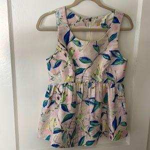Peplum Anthropologie Beautiful Bird Blouse